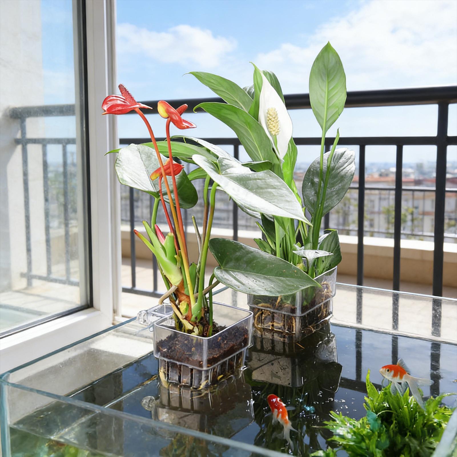 Aquarium Plant Basket Transpar - Aquarium Plant Holder review and price