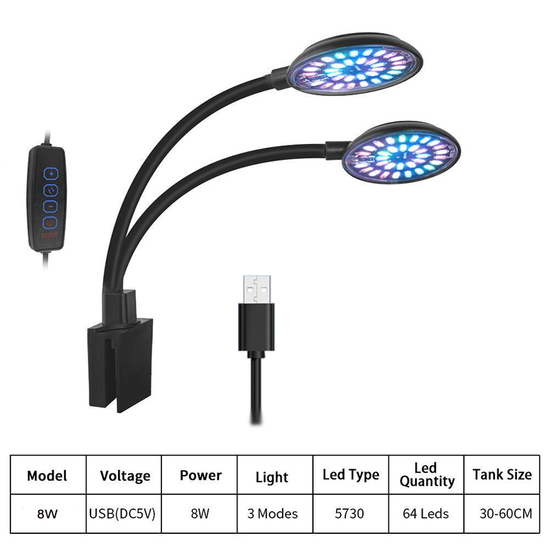 USB Aquarium LED Light Fish Ta - Aquarium Plant Light review and price