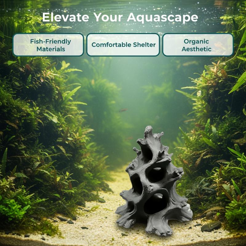 Hidden Multi-Hole Natural Drif - Aquarium Plant Substrate review and price